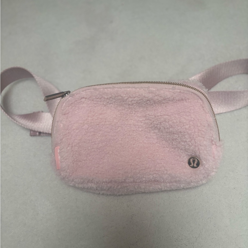 Lululemon Pink Sherpa Belt Bag